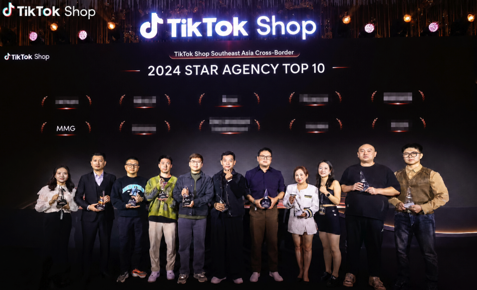 MMG at the 2024 TikTok Shop Southeast Asia Cross-Border Star Agency Top 10 awards